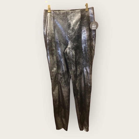 Jolie & Joy/ NWT/ pull on pants/ black and silver shimmer/ L - Picture 1 of 14